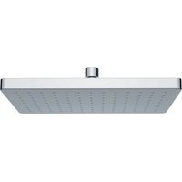 BERNSTEIN - Soffione autopulente in ABS - D2517 - 25x17cm - colore nero opaco o cromo cromo