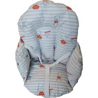 Coussin de chaise pour bébé en pvc motifs gris rayé animaux