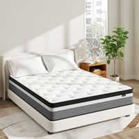 Matelas Hybride 160x200cm, Épaisseur 31cm, Ressorts Ensachés, Matelas Mousse à Mémoire de Forme, Soutien Parfait, 7 Zones ergonomiques(160x200x31cm)