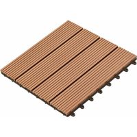 Tile de Decking 11 uds. Marrón 30 x 30 cm WPC vidaXL