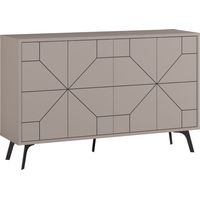Buffet en bois "Dune" - 123 x 35 x 62 cm - Moka clair