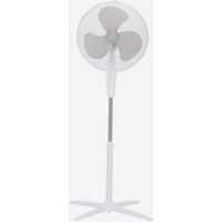 GSC – Ventilateur sur pied 45W – Diamètre 43 cm – Débit 70,98 m³/min – Niveau sonore 53,48 dB – Hauteur réglable jusqu'à 1,3 m