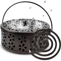 Support Spirale Anti Moustique, Support Spirale Anti Moustique Exterieur, Métal Anti Moustique Spirale, Creux Porte Spirale Anti Moustique Convient pour Maison Camping Jardin