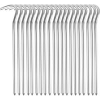 Sardine Tente 20 pièces, Piquets de Tente en Aluminium 18cm, Sardines Camping, Sardines Piquet Tente, Piquet de Tente pour Sols durs, Idéal pour Le Jardinage, Le Camping, la Pêche et Les Tentes