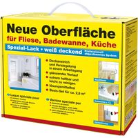 Decotric Neue Oberfläche Basis-Set für Fliese, Badewanne, Küche Lack