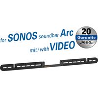 Wall bracket for sonos® arc slim design, only 11 mm wall distance, black