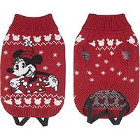 CERDÁ - FORFANPETS PULL OVER EN TRICOT POUR CHIEN MINNIE MOUSE - LICENCE OFFICIELLE DISNEY