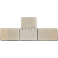 Habillage de foyer pour poêles à cheminée Aetna de Caminos - vermiculite - 4 pièces