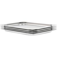 vidaXL Gastronorm Containers 4 pcs GN 1/1 20 mm Stainless Steel