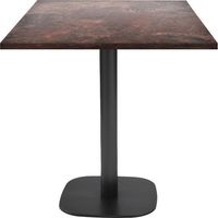 Table 70 x 70 cm - modèle Round rouille roc