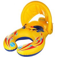 Infant swimming seat for babies, inflatable circle, swimming ring for pool, baby water seat with parasol, summer beach party toys Wiuos
