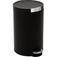 EKO - Poubelle à pédale Artistic 20 litres - Stainless steel Plastic - mat noir