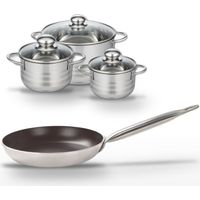 Lot Poêle 28 cm Elo Bistro Line & 3 Faitouts Elo Brillant