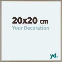 yd. - Cadre photo 20x20 - Champagne - Aluminium - Kent
