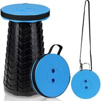 Portable folding stool, portable folding chair, extendable folding stool, with a maximum load capacity of 180 kg, suitable for camping, gardening, fishing, hiking, tourism, barbecue and other occasion