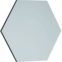 Dmora – Miroir mural Parvati 70x2,2x60 cm – Verre miroité noir – Design géométrique moderne – Emballage renforcé - 70x2h60