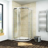 ELEGANT Quadrant Shower Cabin 800 x 800 mm Framed Corner Bathroom Sliding Shower Door