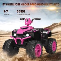 Quad electrique pour enfants 12v avec phare mini quad electrique avec musique et klaxon rose