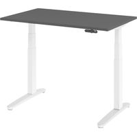 bümö Schreibtisch elektrisch XBHM Rechteck: 120 x 80 cm Graphit
