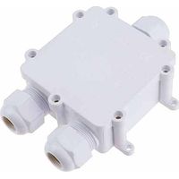 V-TAC VT-870 3-Pin-Anschlussdose weiß PVC wasserdicht IP68 mit Klemmenblock - SKU 5981