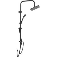 Colonne de douche complète en design carré noir mat