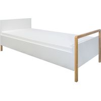 Bett 80x180 inkl. Bettkasten Kocot Kids Victor - Weiß und Eiche