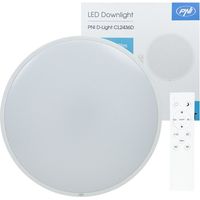 Plafonnier LED - PNI - D-Light CL2436D - 36 W - Intensité variable - Télécommande - 41 cm