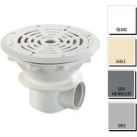 Astralpool – Bonde de piscine grise Ø210 mm – Corps en ABS pour béton et liner – Débit max 11 m3/h – Sortie latérale 2"