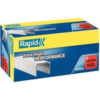 Rapid punti metallici 24/8+ super strong zincati scatola da 5000