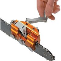 BUNTHAUS Schärfvorrichtung für Kettensägenketten, Zahnschärfer, Kettensägen-Schärfset, Kettensägen-Schärfset aus Aluminiumlegierung