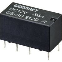 GoodSky GS-SH-212D Printrelais 12 V/DC 2 A 2 Wechsler 1 St. Tube