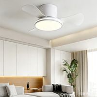 Ventilatore da soffitto da 71 cm con luce e telecomando, 3 temperature di colore, 6 velocità e funzione timer.