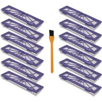 Filtres de rechange pour Neato Connected D7, lot de 12 filtres Neato BotVac série D compatibles avec les aspirateurs robots Neato BotVac Connected D80, 7e, 85, D3, D4, D5 et D75.
