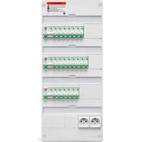 Schneider Electric – Tableau équipé à encastrer 13 modules R9HPNFC15145M – 4 rangées – Conforme NF C 15-100 – Installation rapide et fiable