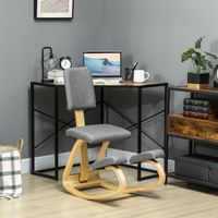 Chaise ergonomique à genoux, tabouret à genoux, chaise de santé pour la maison, le bureau et la méditation, grise