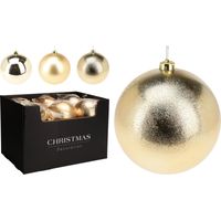 pallina di natale Opaca Natalizia Oro 14cm modello assortito