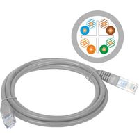 Cavo patch U/UTP cat.6 in PVC da 0,5 m grigio Alantec