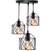 Homestyle Pro MK019-B Lampes suspendues industrielles Noir/Métal