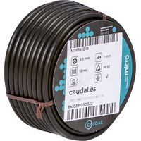 Microtubo Flexible Negro Para Goteo 6 X 4 Mm 15 M