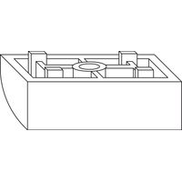WINKHAUS Auflauf FR.13/12, Falzluft 12 mm, Versatz 13 mm, Kunststoff