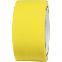 Ruban adhésif toilé 80FL5025EC TOOLCRAFT 80FL5025EC jaune fluorescent (L x l) 25 m x 50 mm adhésif t