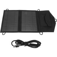 Panneau solaire monocristallin en silicium haute efficacité, portable et pliable, idéal pour le camping, les camping-cars, les voitures et les abris pour animaux.