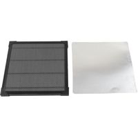 Table de travail laser noire, panneau en nid d'abeille, structure métallique robuste, plateforme de découpe laser