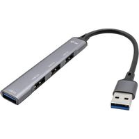 i-tec Metal U3HUBMETALMINI4 hub de interfaz USB 3.2 Gen 1 (3.1 Gen 1) Type-A Metálico