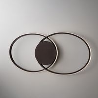 Plafoniera cromo led 67x30 cm 45w