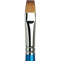 Winsor & Newton Cotman WN5305012, Pennello, Legno, Nr. 12 - 12 mm, Flach - Pinsel, langer Stiel, Blu