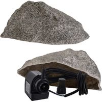 Gartendek Faux rocher cache regard jardin 39 cm gris