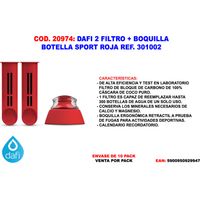 Filterflasche set2 masboquilla rojo