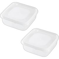 2Boîtes de rangement individuelles pour la cuisine, boîtes de rangement transparentes, boîtes de conservation pour fruits au