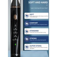 Kit de lavage de brosse à dents pour chien - outil de décapant de tartre à ultrasons pour les dents, nettoyant dentaire à ultrasons pour chien avec outils dentaires, grattoir pour le nettoyage des den